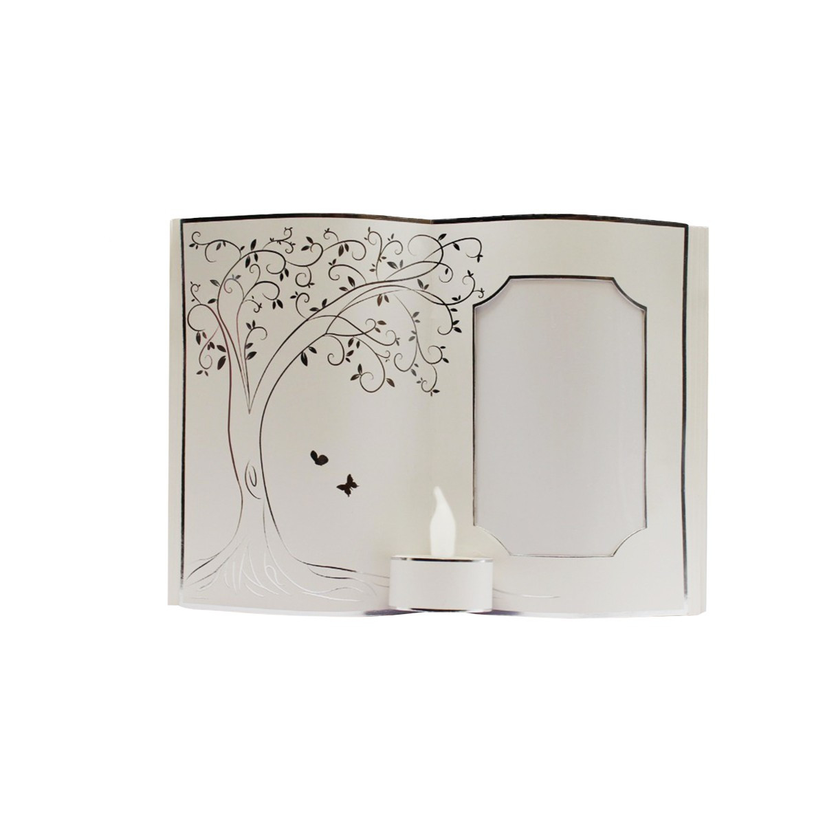 LIBRO SACRO PICCOLO C/LUMINO ALBERO DELLA VITA ARG