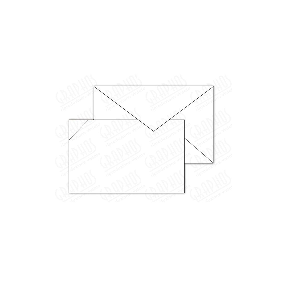 BIGLIETTINI RINGRAZIAMENTO BIANCHI LISTATI