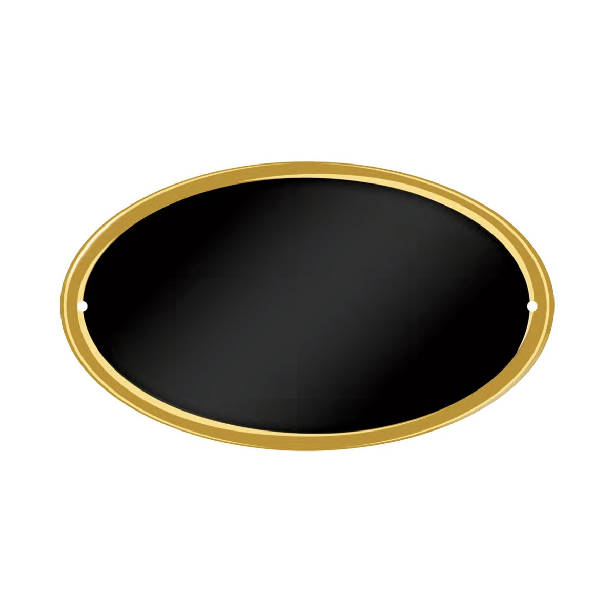 MOD.06 FONDO NERO BORDO ORO 0,8X85X145 OVALE BOMBATA