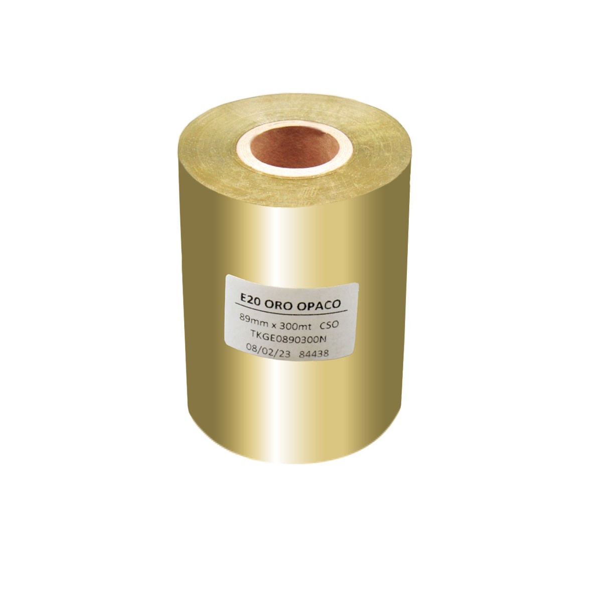 RIBBON ORO OPACO 89 mm x 300m CERA/RESINA E20