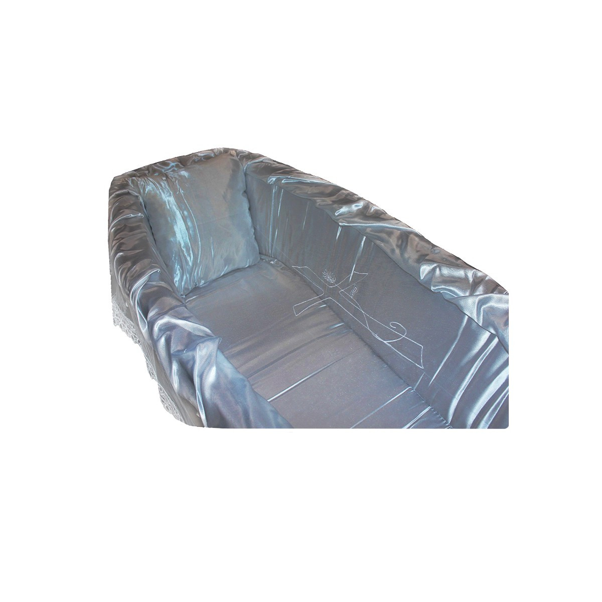 VELO PIZZO MACRAME CM 135X225 GRIGIO