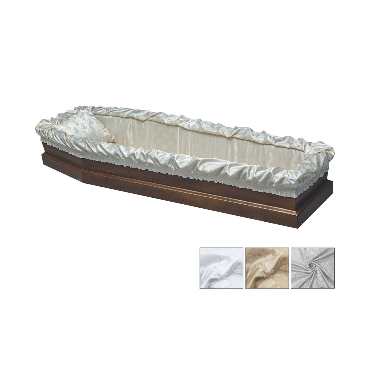 IMBOTTITURA RASO JACQUARD CARTONATA GRIGIO