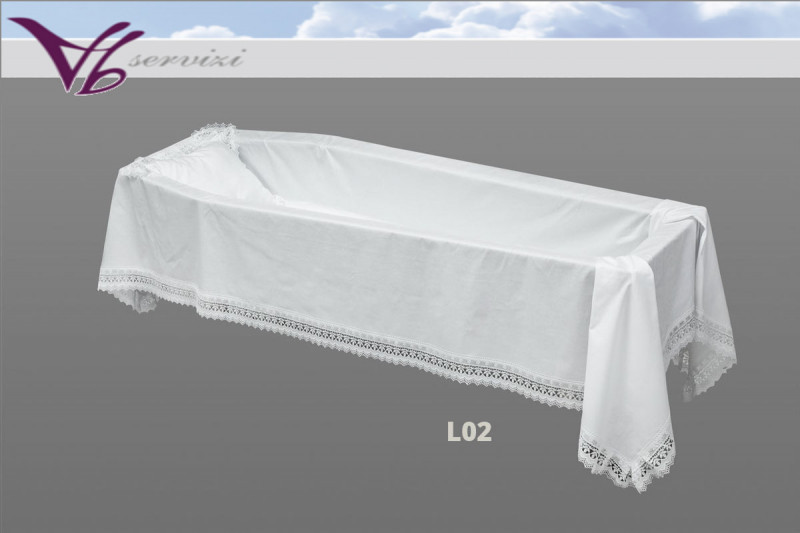 LENZUOLO COTONE PIZZO MACRAME