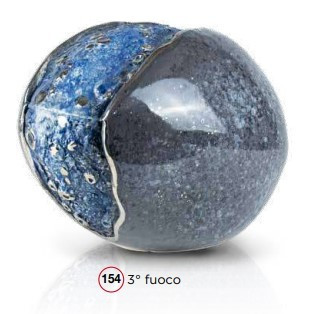 URNA CINERARIA UOVO IN CERAMICA ITALIANA 3°FUOCO CM H25X25X35 COLORE 154