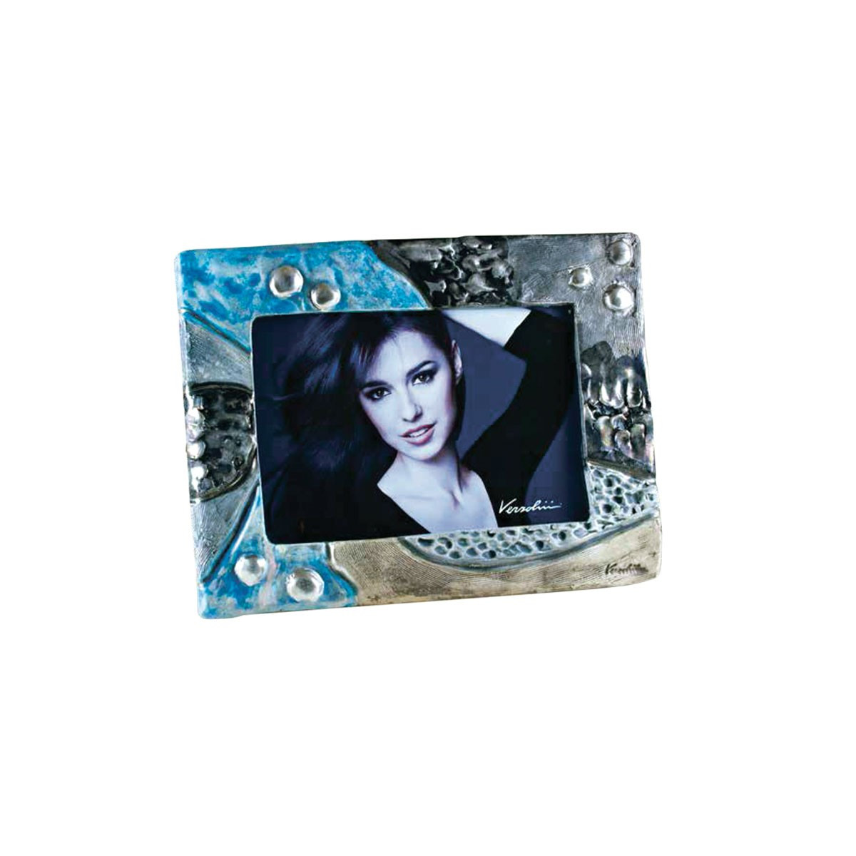 URNA CINERARIA PORTA FOTO IN CERAMICA ITALIANA 3° FUOCO CM H42X31X10 COLORE 1