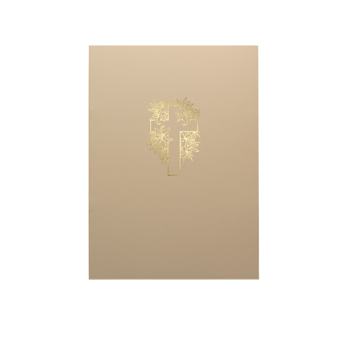 LIBRO FIRMA CROCE FIORE BEIGE ECO
