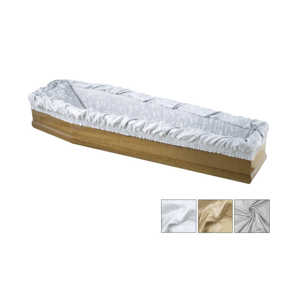 IMBOTTITURA CARTONATA IN TESSUTO JACQUARD GRIGIO (FLORA)