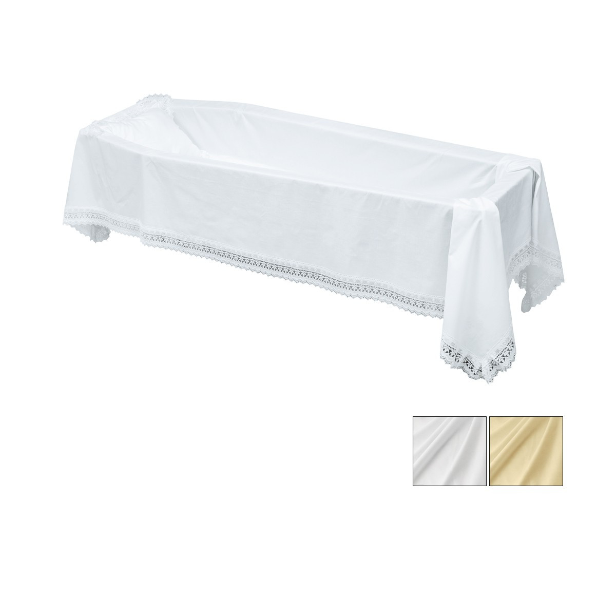 LENZUOLO MISTO SETA BIANCO + VELO