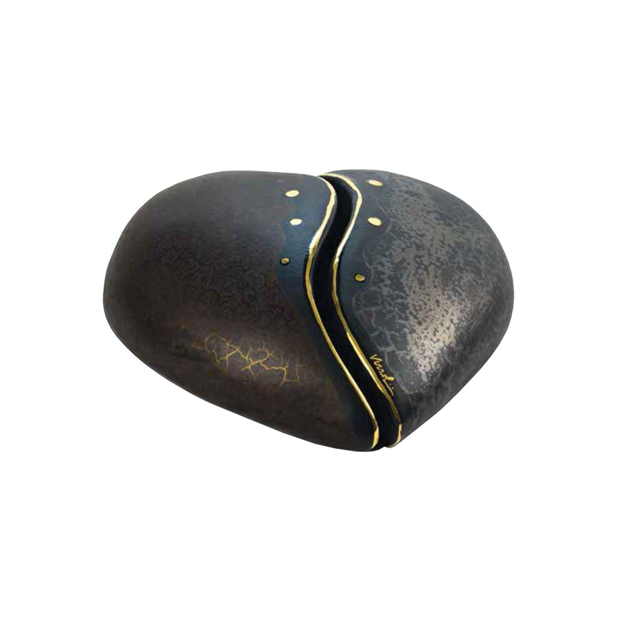 URNA CINERARIA CUORE IN CERAMICA ITALIANA 3°FUOCO CM H14X3X29 COLORE 92/1