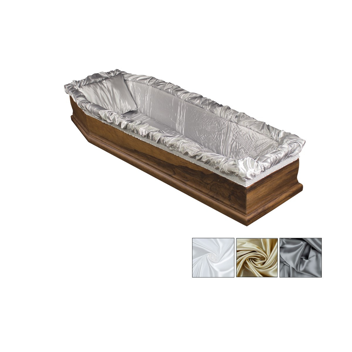 IMBOTTITURA AT-LE125 CON CARTONE DOPPIO CUSCINO IN RASO GRIGIA