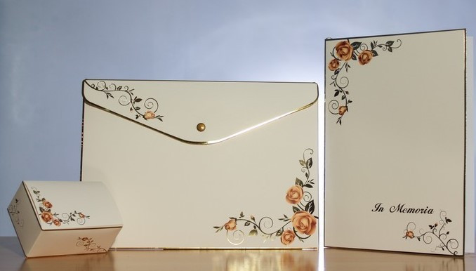 TRIS FINE SERVIZIO BIANCO ROSA