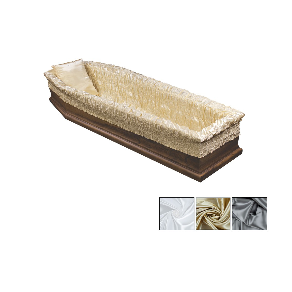 IMBOTTITURA AT-L001 CON 1 CUSCINO 38*46 FODERA ELASTICA 78*295 SENZA CARTONE SATINATO GRIGIA