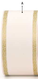 FASCIA RONDELLE ATHENIS COLORE BIANCO A DIM.100MMX50M