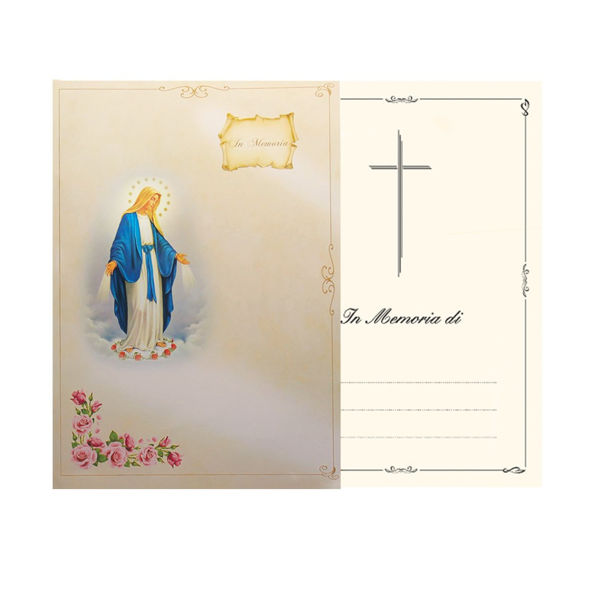 LIBRO FIRMA MADONNA IMMACOLATA GIALLA ECO