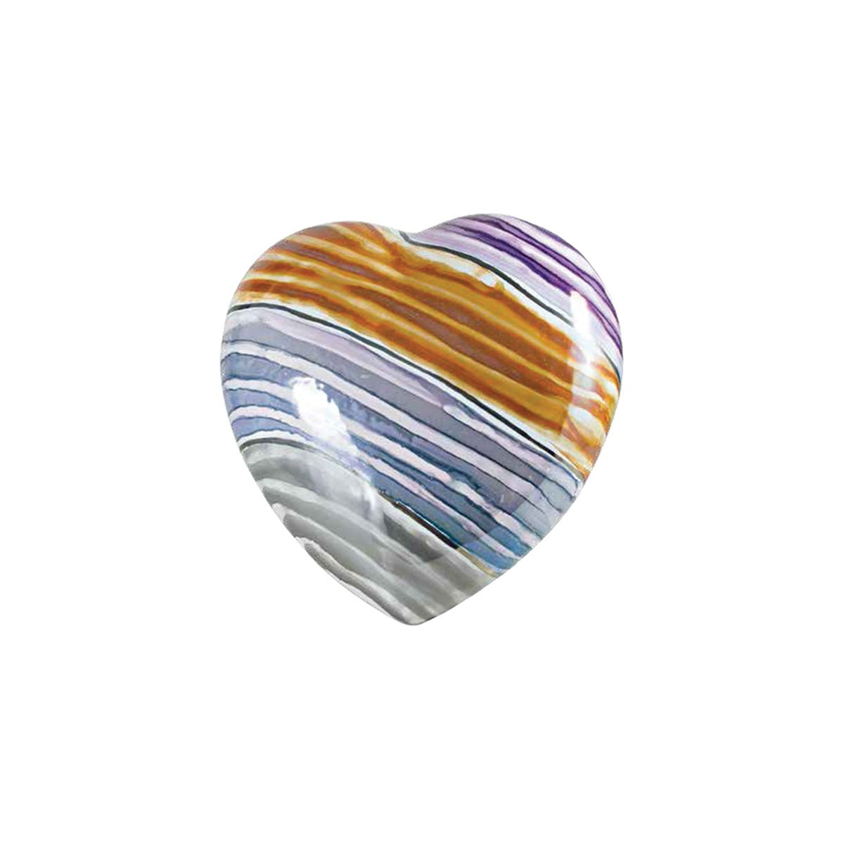 URNA CINERARIA CUORE IN CERAMICA ITALIANA 3°FUOCO CM H14X3X29 COLORE 71